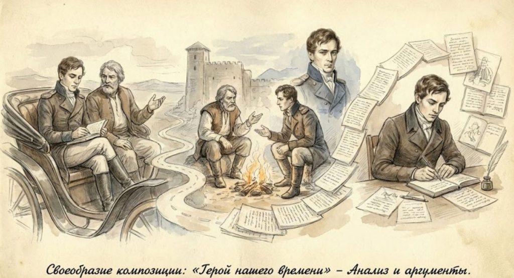 Своеобразие композиции