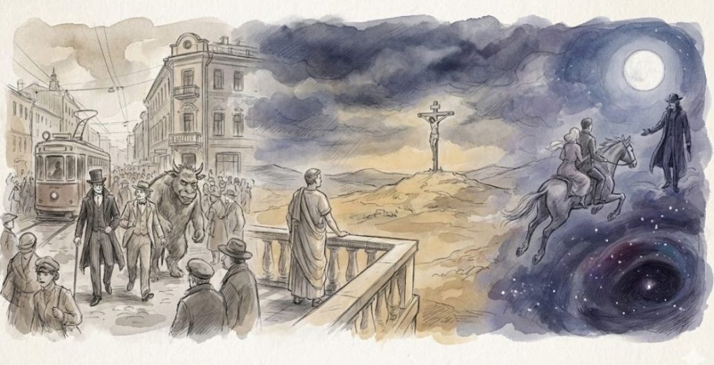 Три мира в романе «Мастер и Маргарита»